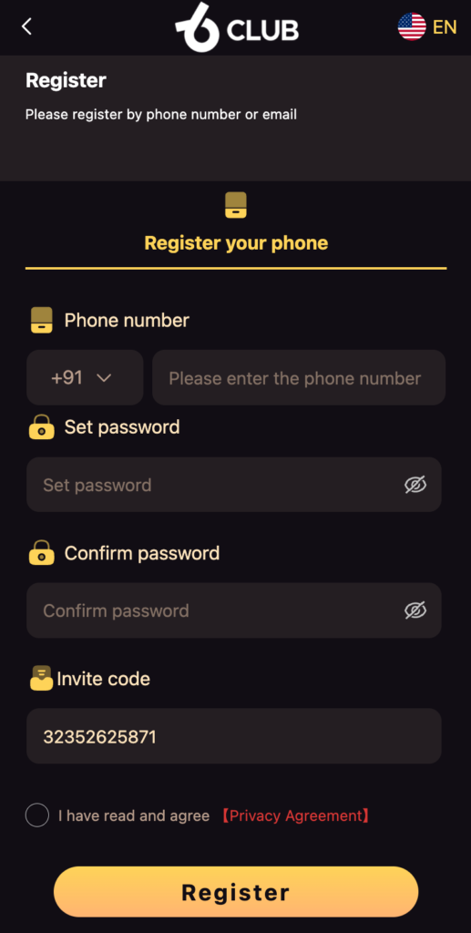 How to Register a New Account